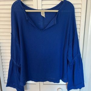 Free People Blue Top Size Large